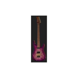 גיטרה חשמלית Harley Benton HH עם Floyd Rose 1000 – מייפל להבה קלוי, מתכות זהב, Purple Flame (יבוא בלעדי)