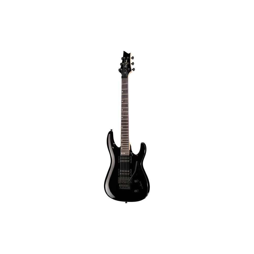 גיטרה חשמלית Harley Benton עם טרמולו Floyd Rose – 2 הומבאקרי Hi-Gain, 24 סריגים, שחור מבריק (יבוא בלעדי) 1 גיטרה חשמלית Harley Benton עם טרמולו Floyd Rose – 2 הומבאקרי Hi-Gain, 24 סריגים, שחור מבריק