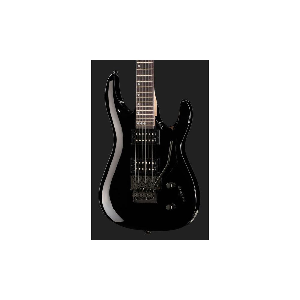 גיטרה חשמלית Harley Benton עם טרמולו Floyd Rose – 2 הומבאקרי Hi-Gain, 24 סריגים, שחור מבריק (יבוא בלעדי) 4 גיטרת ה-Floyd Rose השחורה של Harley Benton – גיטרה חשמלית, תמונה 4