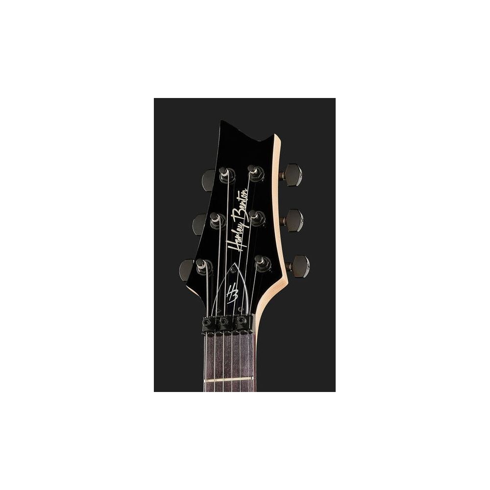 גיטרה חשמלית Harley Benton עם טרמולו Floyd Rose – 2 הומבאקרי Hi-Gain, 24 סריגים, שחור מבריק (יבוא בלעדי) 6 גיטרת ה-Floyd Rose השחורה של Harley Benton – גיטרה חשמלית, תמונה 6