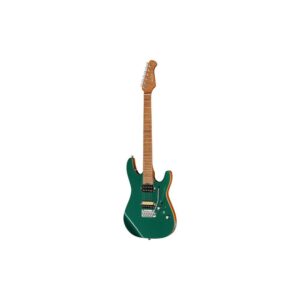 גיטרה חשמלית Harley Benton HH – פרטת מייפל, 24 סריגי נירוסטה, פיצול סליל, Babicz, טורקיז מטאלי (יבוא בלעדי)