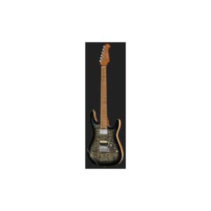 גיטרה חשמלית Harley Benton HH – מייפל קווילט, פרטת מייפל, 24 סריגי נירוסטה, Quilt Blue Burst (יבוא בלעדי)