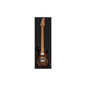 גיטרה חשמלית Harley Benton HH – מייפל קווילט, פרטת מייפל, 24 סריגי נירוסטה, Quilt Dusk Glow (יבוא בלעדי)
