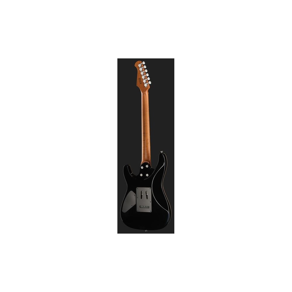 גיטרה חשמלית Harley Benton HH – מייפל קווילט, פרטת מייפל, 24 סריגי נירוסטה, Quilt Dusk Glow (יבוא בלעדי) 3 ה-HH בגוון השקיעה עם פרטת מייפל – גיטרה חשמלית, תמונה 3