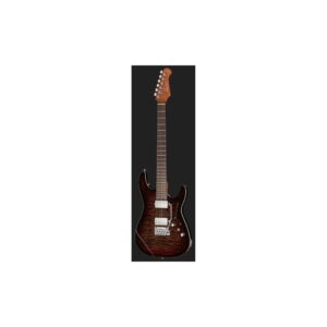 גיטרה חשמלית Harley Benton HH – מייפל קווילט, פרטת רוזווד, 24 סריגי נירוסטה, Quilt Dusk Glow (יבוא בלעדי)