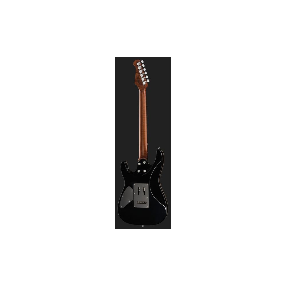 גיטרה חשמלית Harley Benton HH – מייפל קווילט, פרטת רוזווד, 24 סריגי נירוסטה, Quilt Dusk Glow (יבוא בלעדי) 3 גיטרת ה-HH בגוון השקיעה – גיטרה חשמלית, תמונה 3