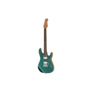 גיטרה חשמלית Harley Benton HH – פרטת רוזווד, 24 סריגי נירוסטה, טרמולו Babicz, Jade Metallic (יבוא בלעדי)
