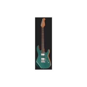 גיטרה חשמלית Harley Benton HH – פרטת רוזווד, 24 סריגי נירוסטה, טרמולו Babicz, Jade Metallic (יבוא בלעדי)
