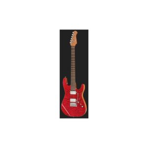 גיטרה חשמלית Harley Benton HH – פרטת רוזווד, 24 סריגי נירוסטה, טרמולו Babicz, Quilt Raspberry (יבוא בלעדי)