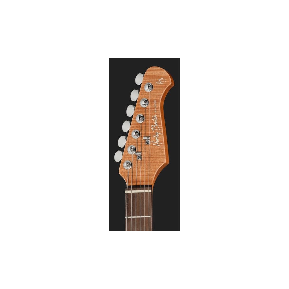 גיטרה חשמלית Harley Benton HH – פרטת רוזווד, 24 סריגי נירוסטה, טרמולו Babicz, Quilt Raspberry (יבוא בלעדי) 6 ה-HH בגוון הפטל – גיטרה חשמלית, תמונה 6