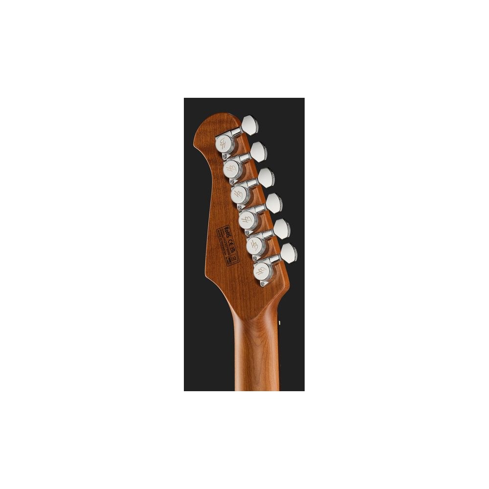 גיטרה חשמלית Harley Benton HH – פרטת רוזווד, 24 סריגי נירוסטה, טרמולו Babicz, Quilt Raspberry (יבוא בלעדי) 7 ה-HH בגוון הפטל – גיטרה חשמלית, תמונה 7