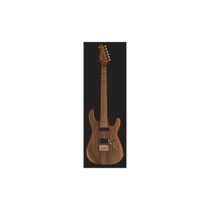גיטרה חשמלית Harley Benton HH – טופ אגוז, מייפל להבה קלוי, גשר Babicz ומתכות זהב, טבעי (יבוא בלעדי)