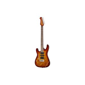 גיטרה חשמלית לשמאליים Harley Benton HSH – אבוני, נירוסטה, Wilkinson, Bengal Burst (יבוא בלעדי)