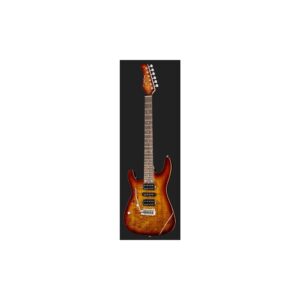 גיטרה חשמלית לשמאליים Harley Benton HSH – אבוני, נירוסטה, Wilkinson, Bengal Burst (יבוא בלעדי)