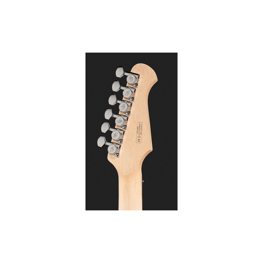 גיטרה חשמלית לשמאליים Harley Benton HSH – אבוני, נירוסטה, Wilkinson, Bengal Burst (יבוא בלעדי) 7 גיטרת ה-HSH לשמאליים – גיטרה חשמלית לשמאליים, תמונה 7