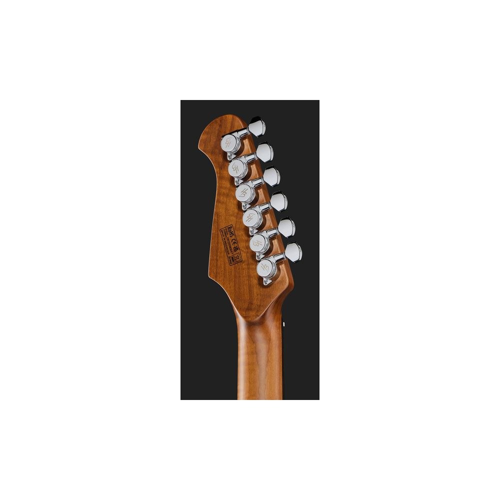 גיטרה חשמלית Harley Benton HSH – טופ מייפל קווילט, 24 סריגי נירוסטה, Babicz ומכוונים נועלים, כחול (יבוא בלעדי) 7 גיטרת ה-HSH הכחולה – גיטרה חשמלית, תמונה 7