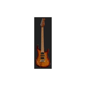 גיטרה חשמלית Harley Benton HSH – מייפל קלוי, סריגי נירוסטה, מכוונים נועלים וטרמולו Wilkinson, Bengal Burst (יבוא בלעדי)