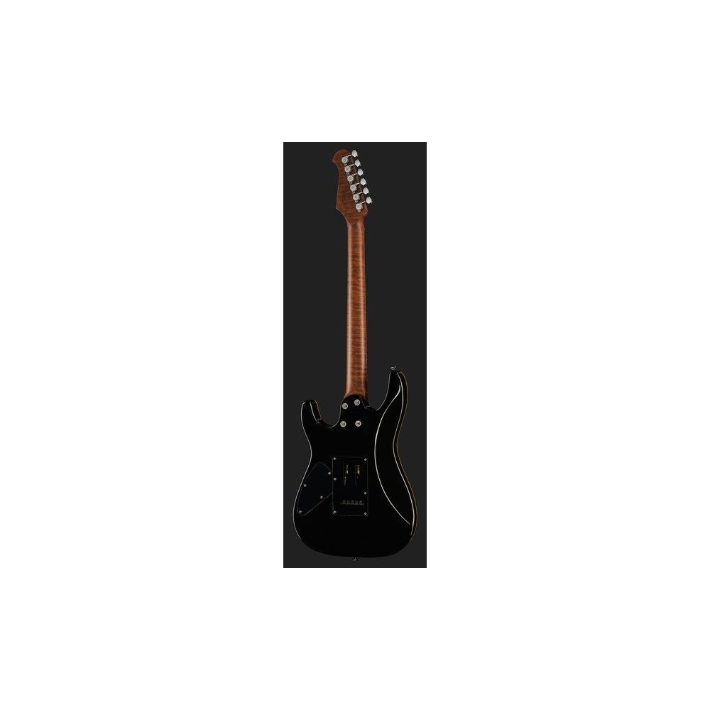 גיטרה חשמלית Harley Benton HSH – מייפל קלוי, סריגי נירוסטה, מכוונים נועלים וטרמולו Wilkinson, Bengal Burst (יבוא בלעדי) 3 גיטרת ה-HSH של Harley Benton – גיטרה חשמלית HSH, תמונה 3
