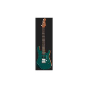 גיטרה חשמלית Harley Benton HSS – רוזווד, נירוסטה, Babicz, מכוונים נועלים, Ocean Turquoise (יבוא בלעדי)