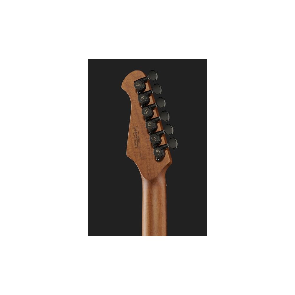 גיטרה חשמלית Harley Benton HSS – מייפל קלוי, סריגי נירוסטה, טרמולו Wilkinson, White Mint (יבוא בלעדי) 7 ה-HSS ב-White Mint של Harley Benton – גיטרה חשמלית, תמונה 7