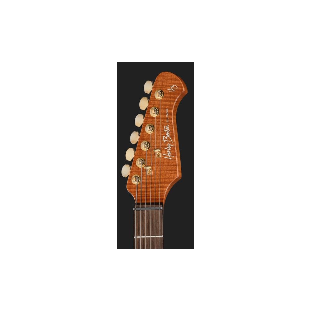 גיטרה חשמלית Harley Benton HSS – סריגת רוזווד, 24 סריגי נירוסטה, Babicz, סגול מטאלי ומתכות זהב (יבוא בלעדי) 6 גיטרת ה-HSS הסגולה – גיטרה חשמלית, תמונה 6