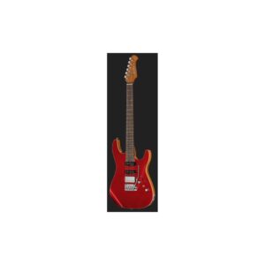 גיטרה חשמלית Harley Benton HSS – סריגת רוזווד, 24 סריגי נירוסטה, Babicz, אדום מטאלי (יבוא בלעדי)