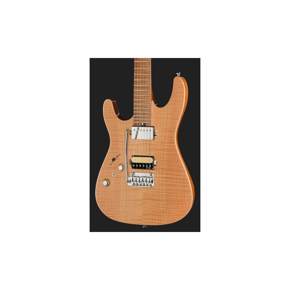 גיטרה חשמלית לשמאליים Harley Benton HH – פרטת מייפל, 24 סריגי נירוסטה, Babicz ומכוונים נועלים, טבעי (יבוא בלעדי) 4 גיטרת ה-HH לשמאליים בגימור טבעי – גיטרה חשמלית לשמאליים, תמונה 4