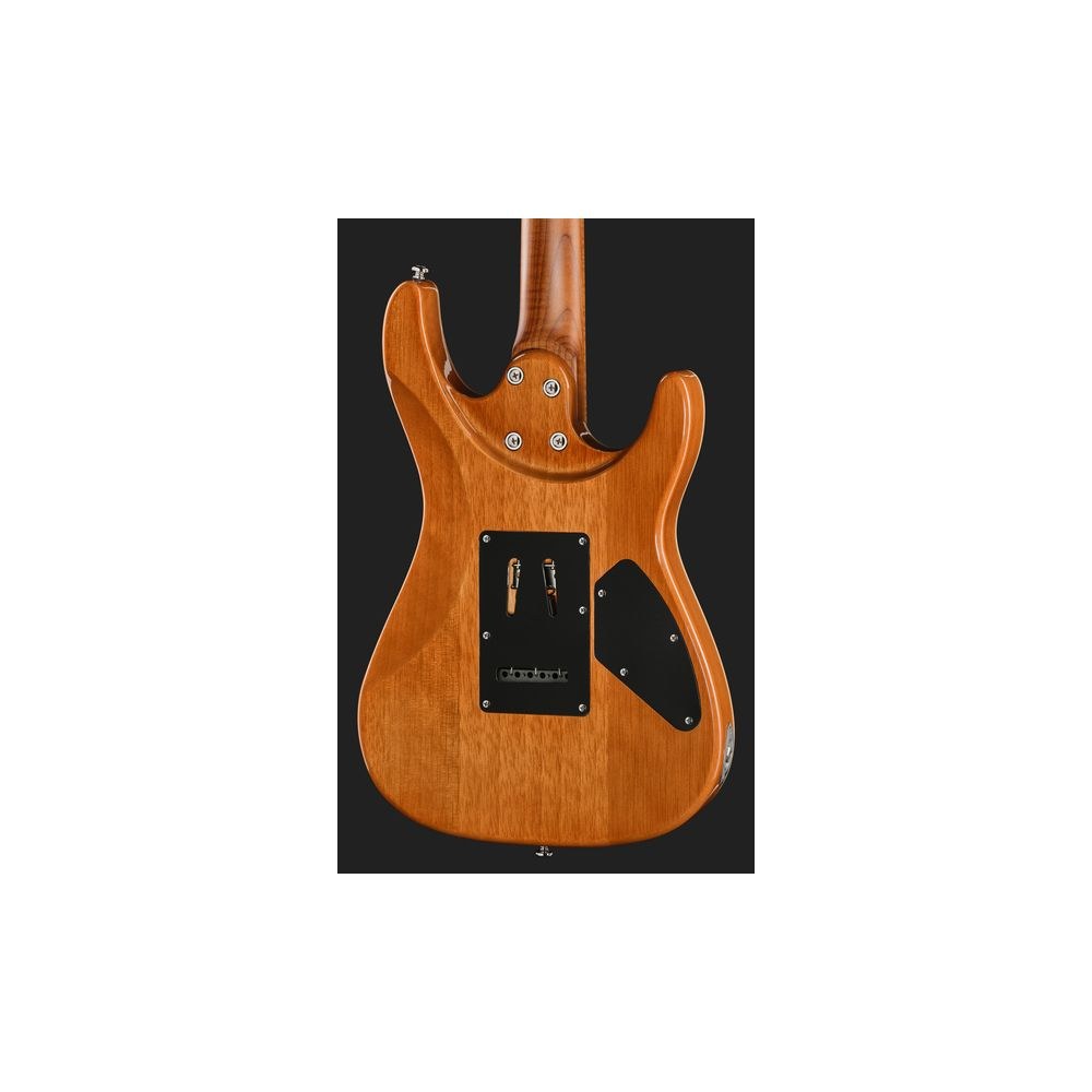 גיטרה חשמלית לשמאליים Harley Benton HH – פרטת מייפל, 24 סריגי נירוסטה, Babicz ומכוונים נועלים, טבעי (יבוא בלעדי) 5 גיטרת ה-HH לשמאליים בגימור טבעי – גיטרה חשמלית לשמאליים, תמונה 5