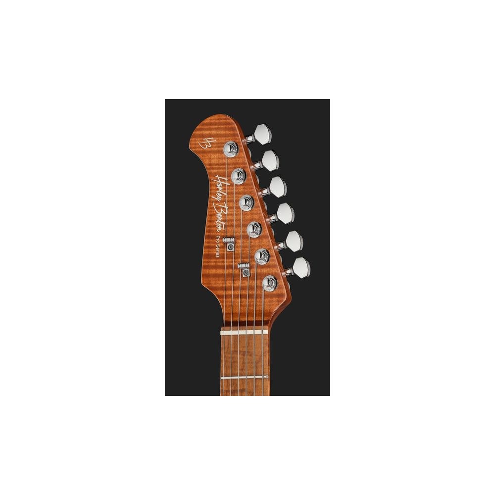 גיטרה חשמלית לשמאליים Harley Benton HH – פרטת מייפל, 24 סריגי נירוסטה, Babicz ומכוונים נועלים, טבעי (יבוא בלעדי) 6 גיטרת ה-HH לשמאליים בגימור טבעי – גיטרה חשמלית לשמאליים, תמונה 6