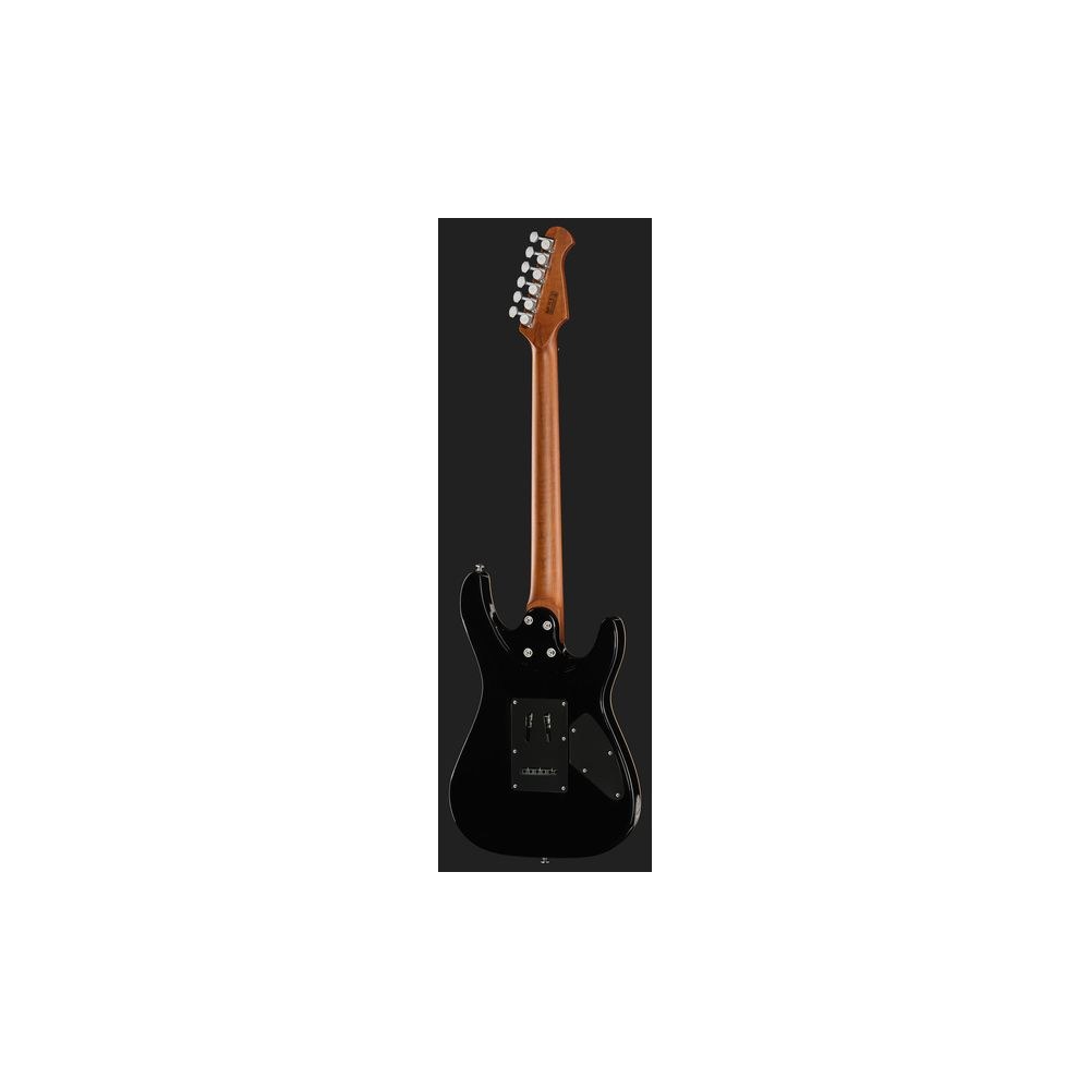 גיטרה חשמלית לשמאליים Harley Benton HH – מייפל קווילט, 24 סריגי נירוסטה, Quilt Dusk Glow (יבוא בלעדי) 3 ה-HH לשמאליים בגוון השקיעה – גיטרה חשמלית לשמאליים, תמונה 3