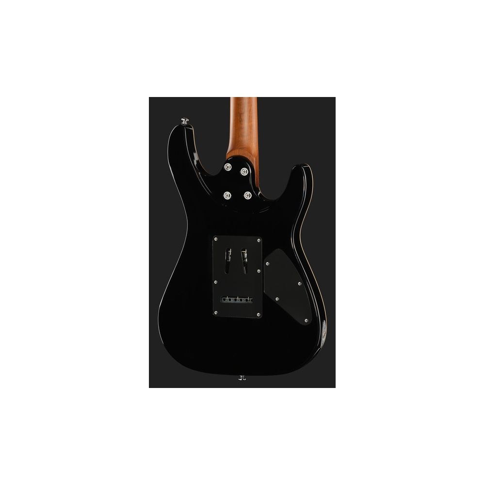 גיטרה חשמלית לשמאליים Harley Benton HH – מייפל קווילט, 24 סריגי נירוסטה, Quilt Dusk Glow (יבוא בלעדי) 5 ה-HH לשמאליים בגוון השקיעה – גיטרה חשמלית לשמאליים, תמונה 5