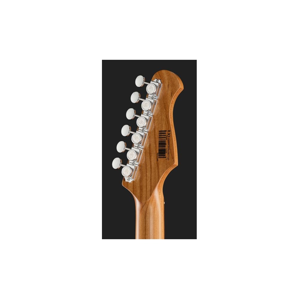 גיטרה חשמלית לשמאליים Harley Benton סטראט HSS Pro – מייפל קלוי, פיצול סליל, מכוונים נועלים, כחול (יבוא בלעדי) 7 הסטראט הכחולה לשמאליים מסדרת Pro – גיטרה חשמלית לשמאליים, תמונה 7