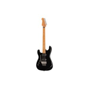 גיטרה חשמלית לשמאליים Harley Benton סופר-סטראט HH עם Floyd Rose – 2 הומבאקרי Tesla, נירוסטה, שחור (יבוא בלעדי)