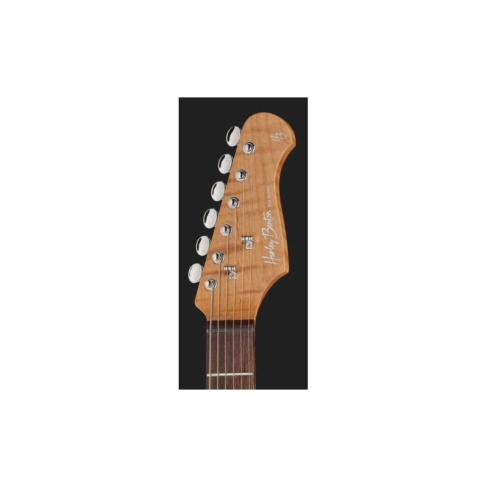 גיטרה חשמלית Harley Benton בסגנון סטראט מודרני HSS – גוף אש, גשר Babicz, סריגי נירוסטה, Silver Blast (יבוא בלעדי) 6 הסטראט המודרנית בגוון Silver Blast – גיטרה חשמלית בסגנון סטראט, תמונה 6