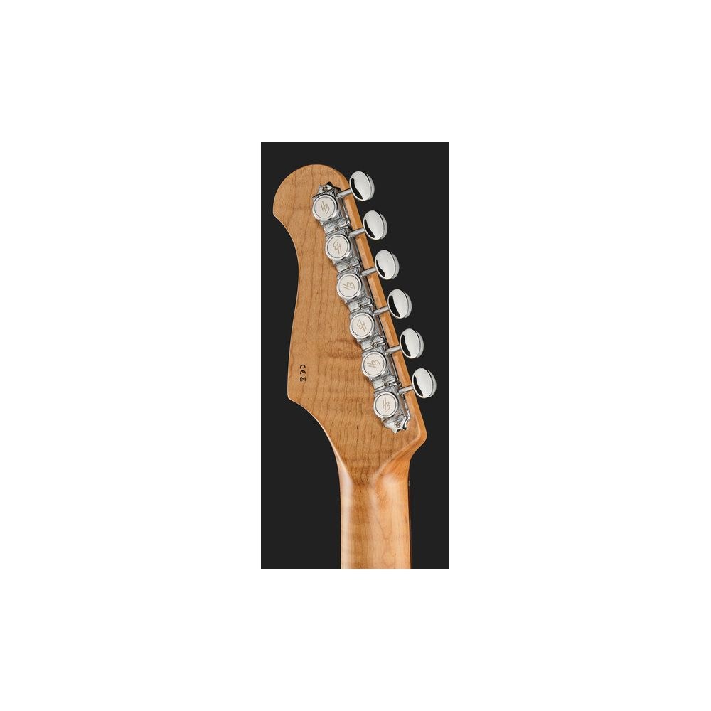 גיטרה חשמלית Harley Benton בסגנון סטראט מודרני HSS – גוף אש, גשר Babicz, סריגי נירוסטה, Silver Blast (יבוא בלעדי) 7 הסטראט המודרנית בגוון Silver Blast – גיטרה חשמלית בסגנון סטראט, תמונה 7