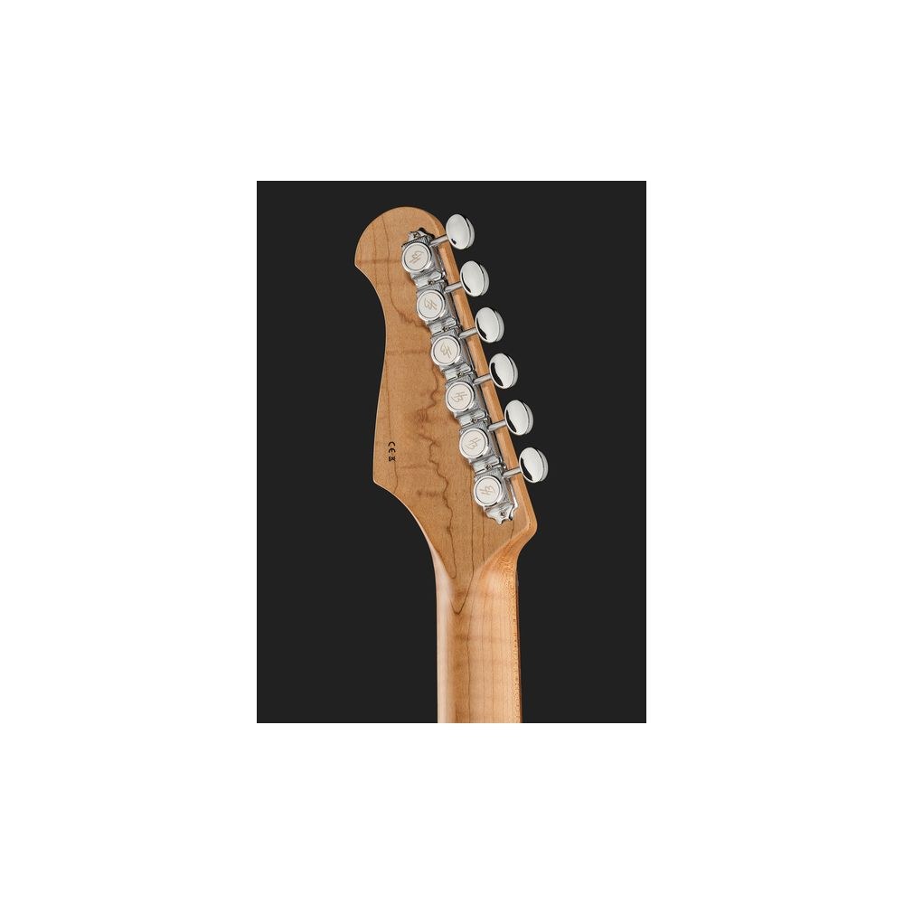 גיטרה חשמלית Harley Benton בסגנון סטראט מודרני HSS – גוף אש, גשר Babicz, סריגי נירוסטה, Sun Blast (יבוא בלעדי) 7 הסטראט המודרנית בגוון Sun Blast – גיטרה חשמלית בסגנון סטראט, תמונה 7