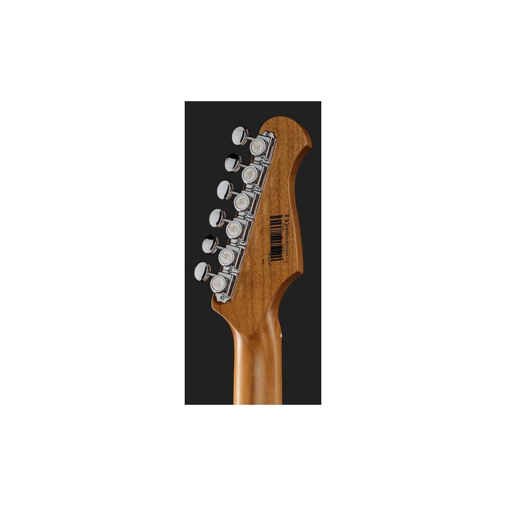 גיטרה חשמלית לשמאליים Harley Benton סטראט מודרנית HSS – מייפל קלוי, מכוונים נועלים, Shell Pink (יבוא בלעדי) 7 הסטראט המודרנית הוורודה לשמאליים – גיטרה חשמלית לשמאליים, תמונה 7