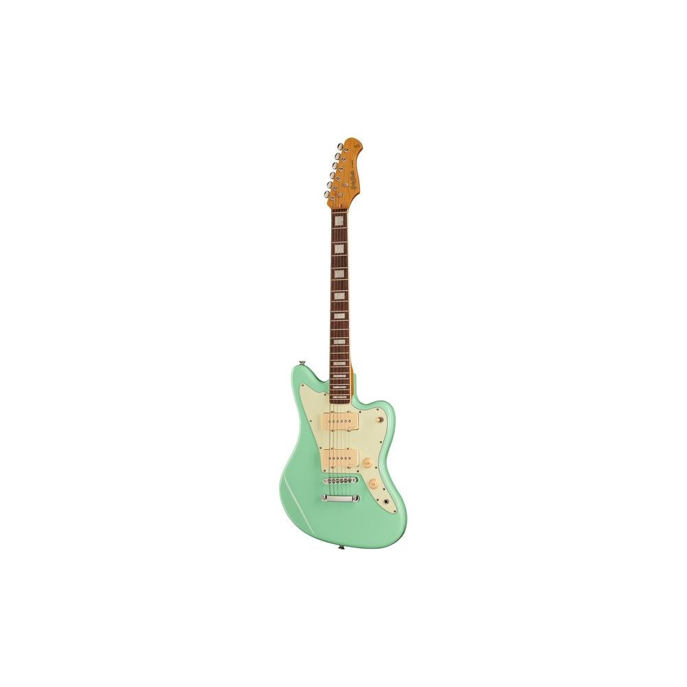 גיטרת אופסט חשמלית Harley Benton – 2 פיקאפי Roswell JM, שיבוצי בלוק, Seafoam Green (יבוא בלעדי) 1 גיטרת אופסט חשמלית Harley Benton – 2 פיקאפי Roswell JM, שיבוצי בלוק, Seafoam Green
