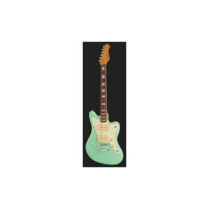 גיטרת אופסט חשמלית Harley Benton – 2 פיקאפי Roswell JM, שיבוצי בלוק, Seafoam Green (יבוא בלעדי)
