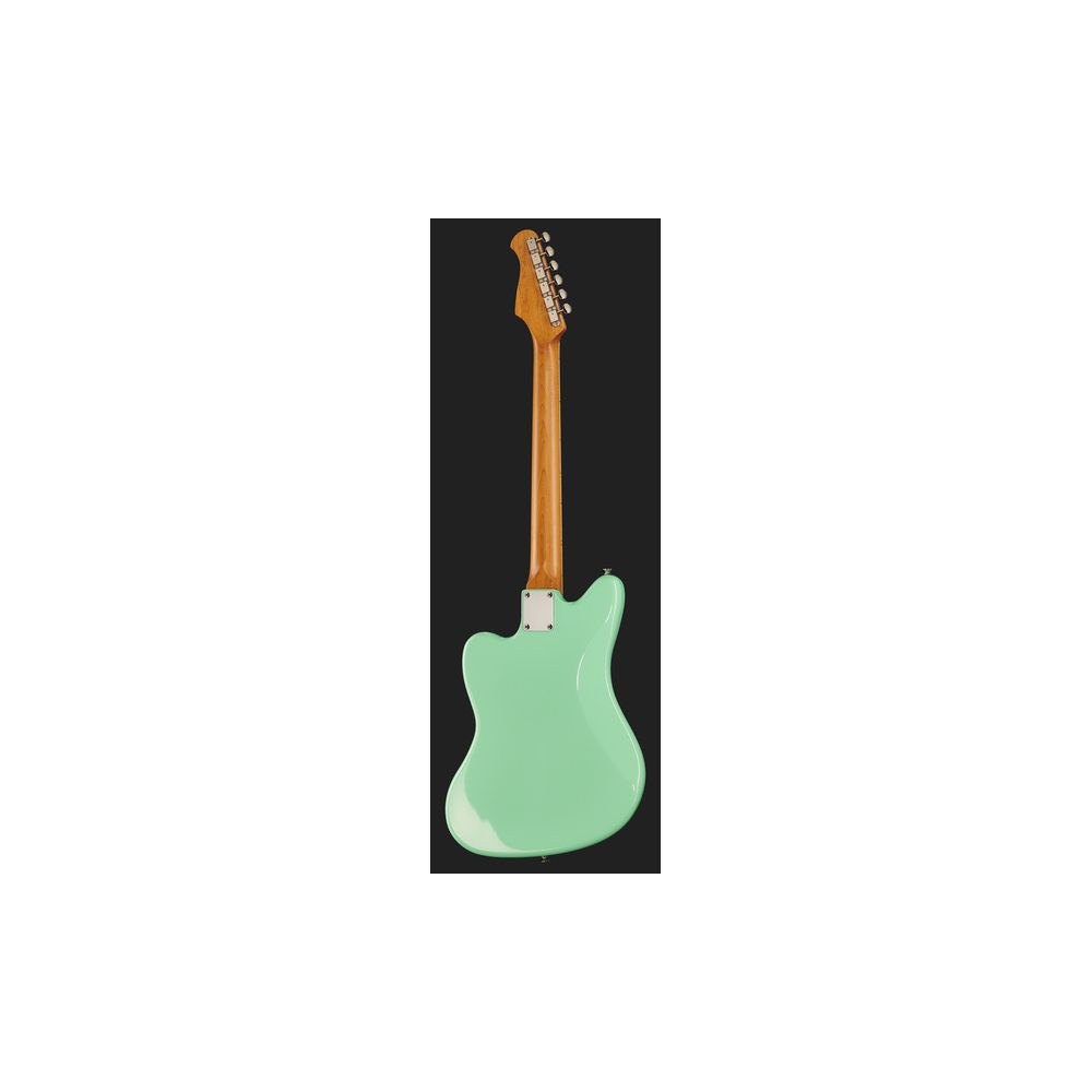 גיטרת אופסט חשמלית Harley Benton – 2 פיקאפי Roswell JM, שיבוצי בלוק, Seafoam Green (יבוא בלעדי) 3 האופסט הירוקה של Harley Benton – גיטרת אופסט חשמלית, תמונה 3