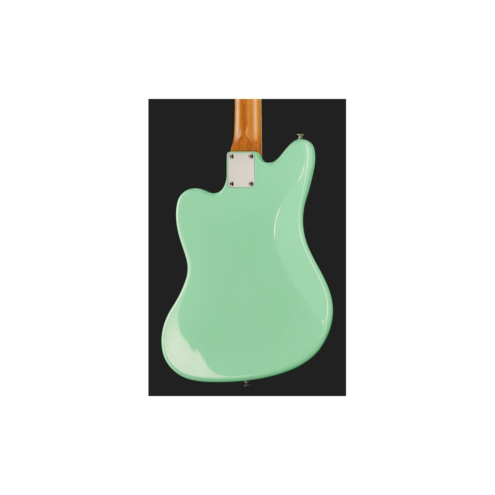 גיטרת אופסט חשמלית Harley Benton – 2 פיקאפי Roswell JM, שיבוצי בלוק, Seafoam Green (יבוא בלעדי) 5 האופסט הירוקה של Harley Benton – גיטרת אופסט חשמלית, תמונה 5