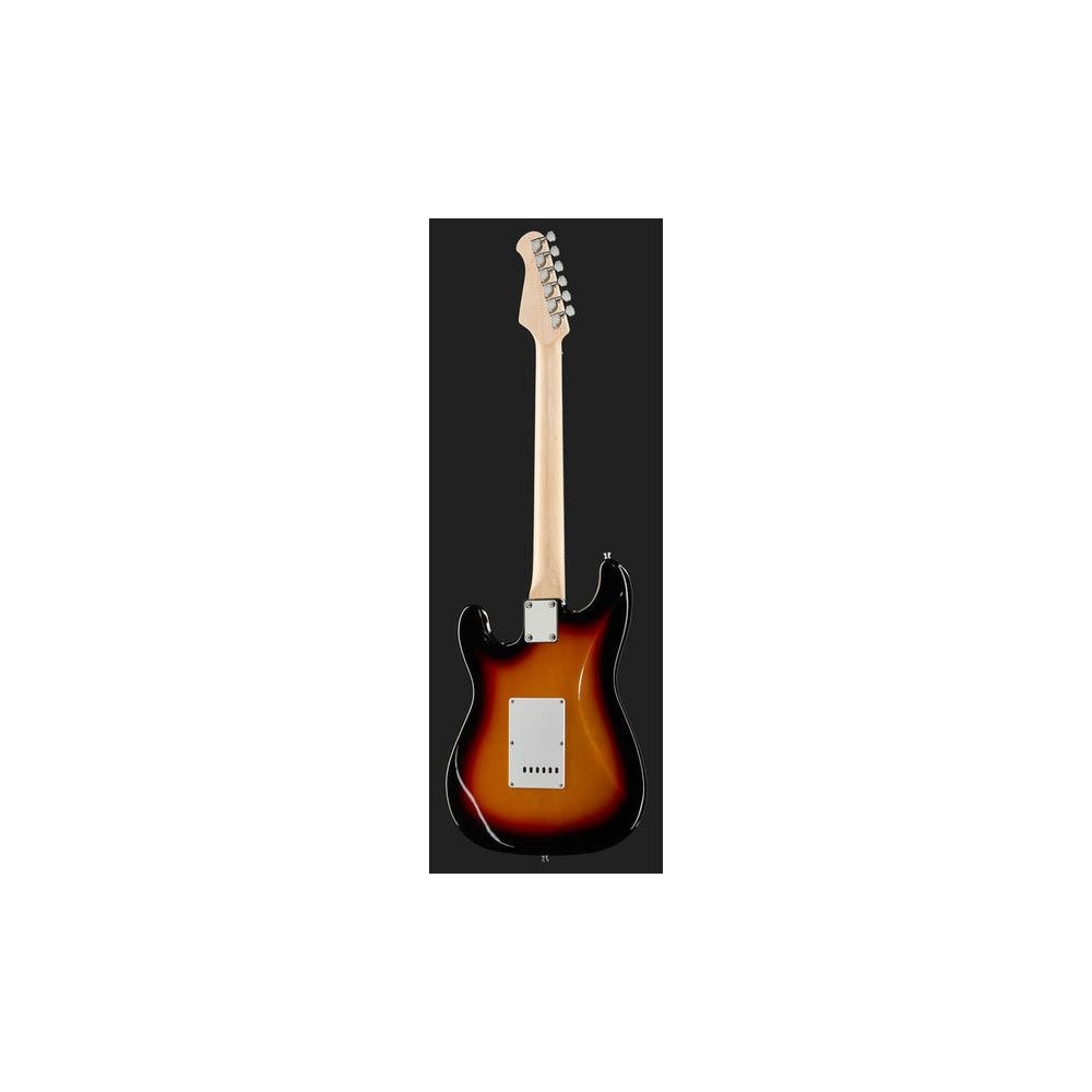 גיטרה חשמלית Harley Benton בסגנון סטרט HSS – הומבאקר ו-2 סינגל, טרמולו, סאנברסט 3 גוונים (יבוא בלעדי) 3 הסטרט HSS בסאנברסט – גיטרה חשמלית בסגנון סטרט, תמונה 3