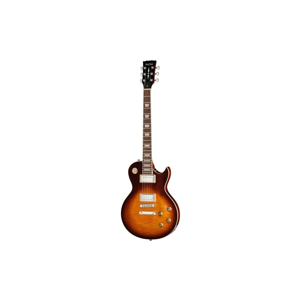 גיטרה חשמלית Harley Benton סינגל-קאט עם פיקאפי Fishman Fluence – מייפל להבה, סריגי נירוסטה, טבק דהוי (יבוא בלעדי) 1 גיטרה חשמלית Harley Benton סינגל-קאט עם פיקאפי Fishman Fluence – מייפל להבה, סריגי נירוסטה, טבק דהוי