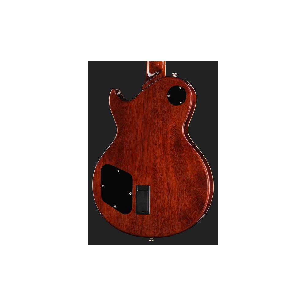גיטרה חשמלית Harley Benton סינגל-קאט עם פיקאפי Fishman Fluence – מייפל להבה, סריגי נירוסטה, טבק דהוי (יבוא בלעדי) 5 הסינגל-קאט עם ה-Fluence בגוון טבק – גיטרה חשמלית, תמונה 5