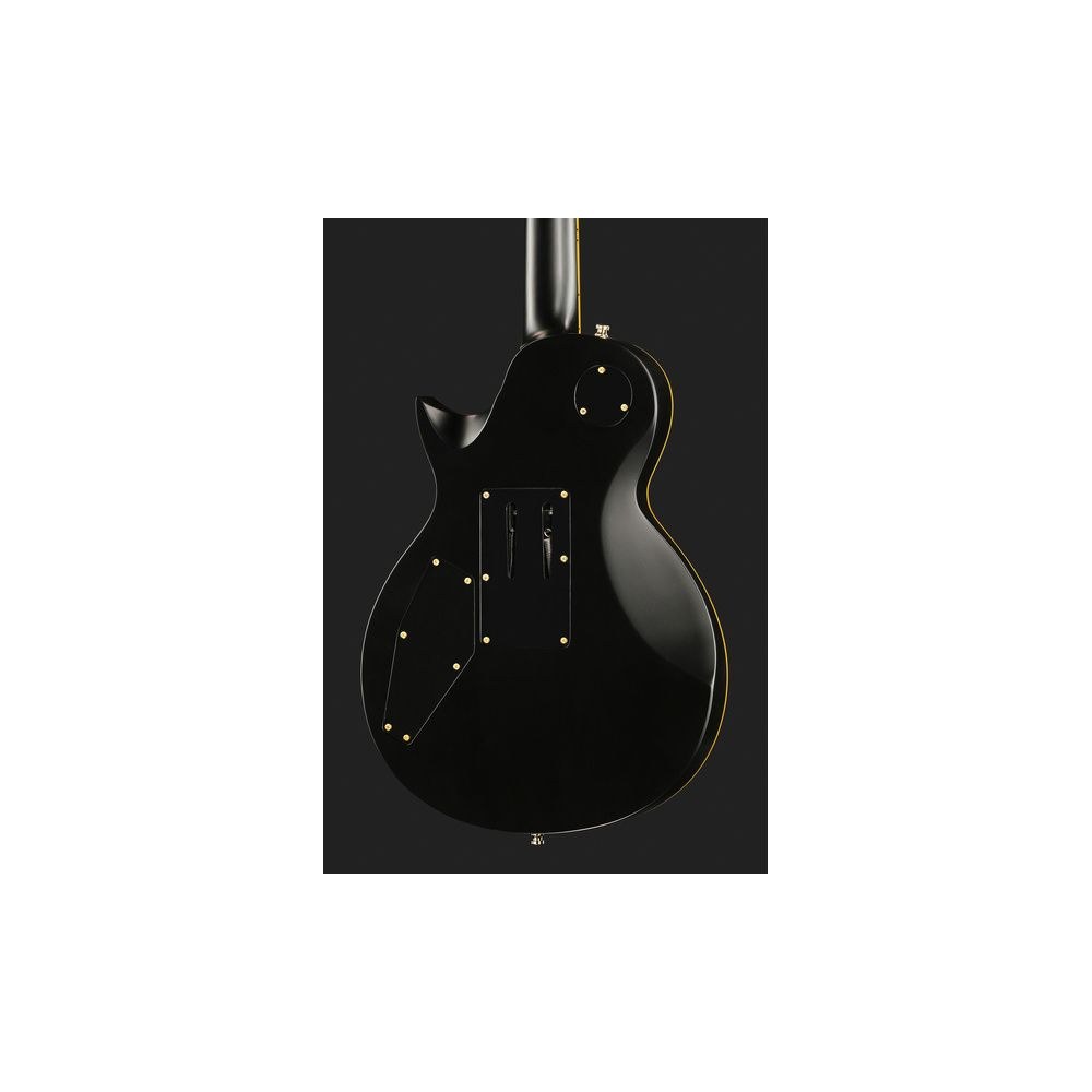 גיטרה חשמלית Harley Benton סינגל-קאט עם Floyd Rose – סריגי נירוסטה, מתכות זהב, שחור מט (יבוא בלעדי) 5 הסינגל-קאט עם ה-Floyd Rose של Harley Benton – גיטרה חשמלית סינגל-קאט, תמונה 5