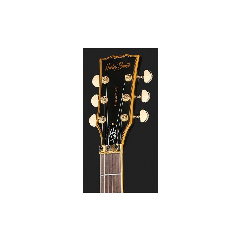 גיטרה חשמלית Harley Benton סינגל-קאט עם Floyd Rose – סריגי נירוסטה, מתכות זהב, שחור מט (יבוא בלעדי) 6 הסינגל-קאט עם ה-Floyd Rose של Harley Benton – גיטרה חשמלית סינגל-קאט, תמונה 6