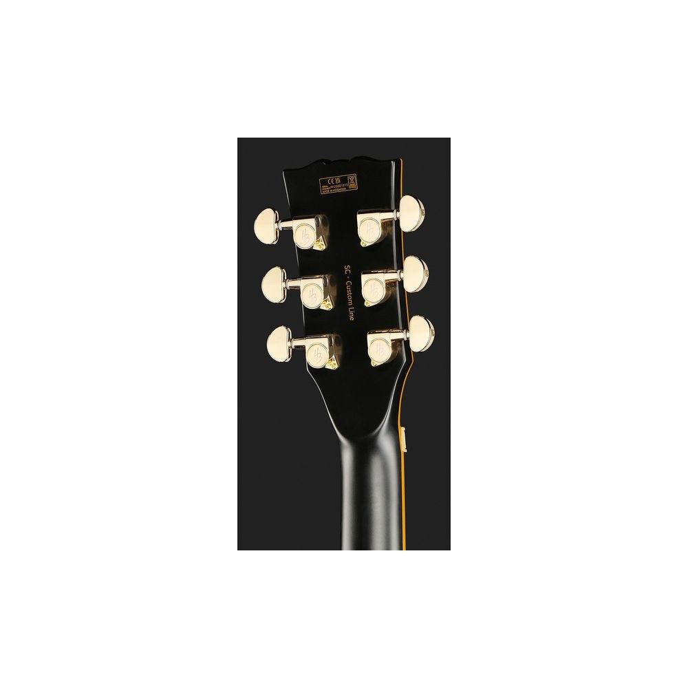 גיטרה חשמלית Harley Benton סינגל-קאט עם Floyd Rose – סריגי נירוסטה, מתכות זהב, שחור מט (יבוא בלעדי) 7 הסינגל-קאט עם ה-Floyd Rose של Harley Benton – גיטרה חשמלית סינגל-קאט, תמונה 7
