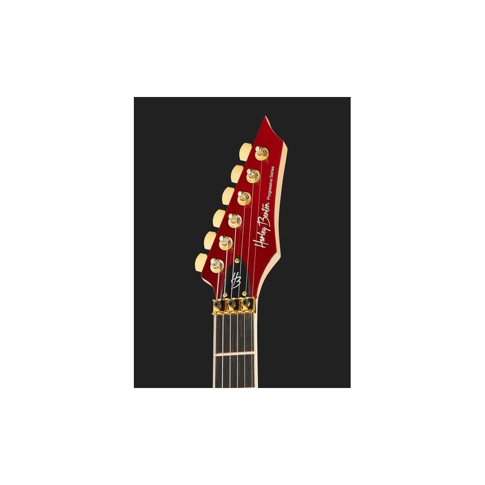 גיטרה חשמלית Harley Benton סופר-סטראט עם Floyd Rose – 2 הומבאקרים Hi-Gain, 24 סריגים, אדום שקוף (יבוא בלעדי) 6 הסופר-סטראט של Harley Benton – גיטרה חשמלית סופר-סטראט, תמונה 6