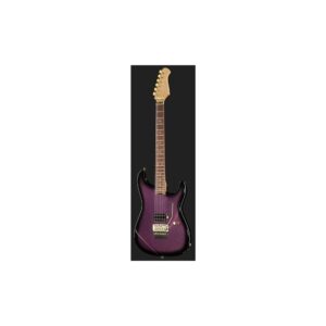 גיטרה חשמלית Harley Benton סופר-סטראט עם Floyd Rose – הומבאקר Tesla, נירוסטה, סגול נוצץ, מתכות זהב (יבוא בלעדי)