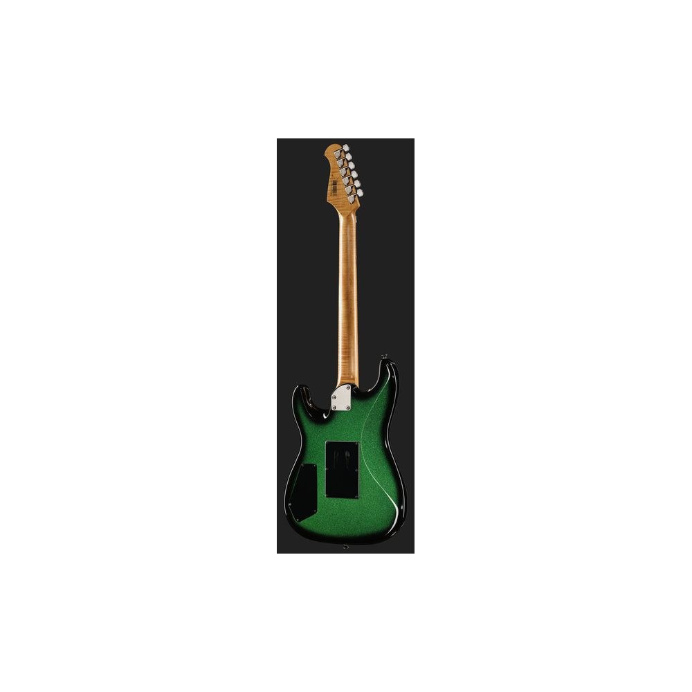 גיטרה חשמלית Harley Benton סופר-סטראט עם Floyd Rose – הומבאקר Tesla, נירוסטה, ירוק אמרלד נוצץ (יבוא בלעדי) 3 הסופר-סטראט באמרלד עם הפלויד – גיטרה חשמלית, תמונה 3